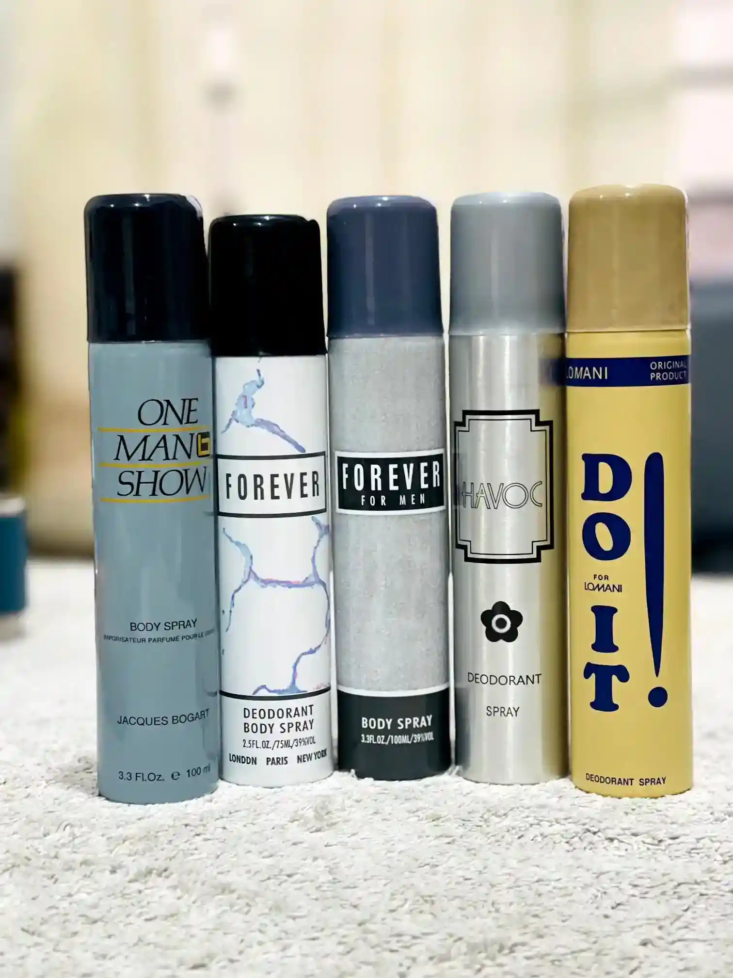 5 Pcs Body Spray Combo (100 ml per Bottle)(এখনি অর্ডার করলে পাবেন  ঈদ অফার হোমডেলিভারি চার্জ ফ্রী)